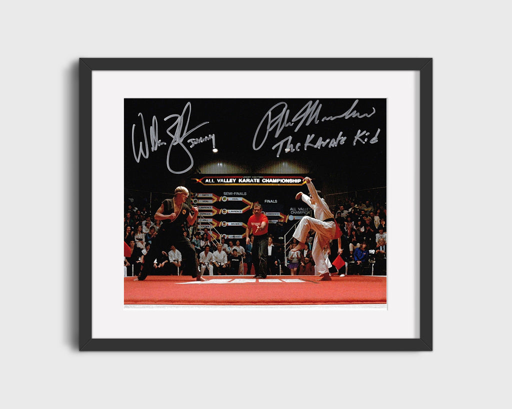 Movie Autograph Print - The Karate Kid - Cast - All Valley Showdown Movies FSPrints Gallery Frame 16x20