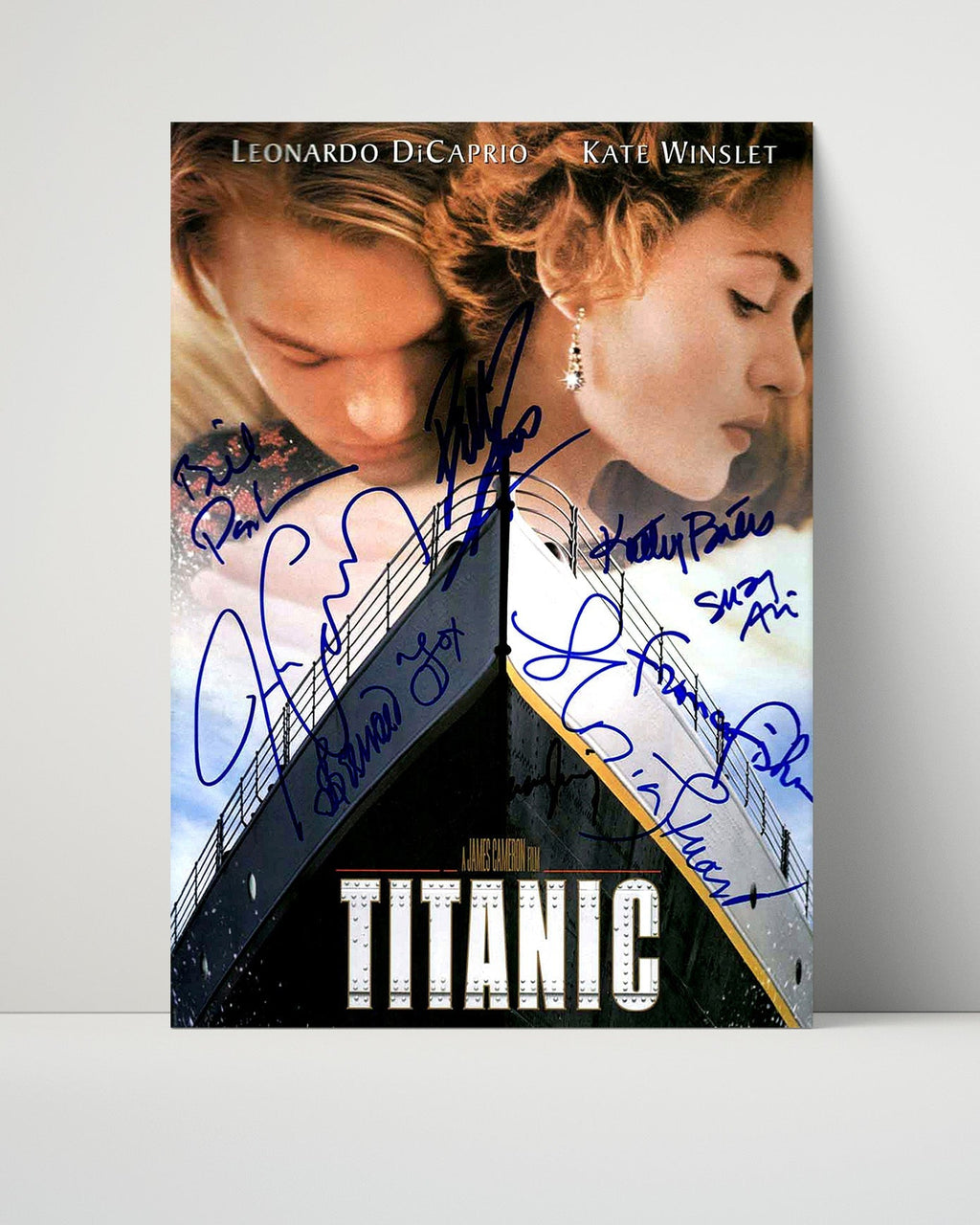 Movie Autograph Print Unframed - Titanic - Leonardo DiCaprio and Kate Winslet - King and queen of the world Movies Unframed FSPrints Poster 16x20