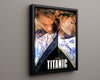 Movie Autograph Print - Titanic - Leonardo DiCaprio and Kate Winslet - King and queen of the world Movies FSPrints Floating Canvas 16x20