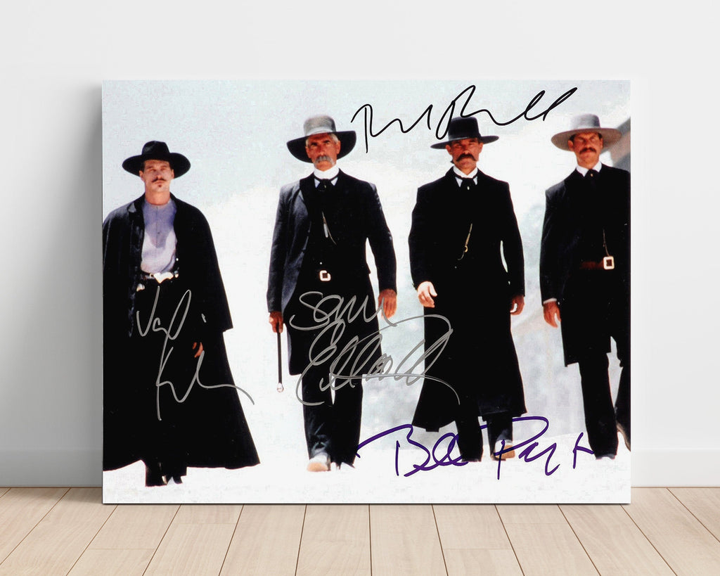 Movie Autograph Print Unframed - Tombstone - Cast - Hells coming with me Movies Unframed FSPrints Poster 16x20