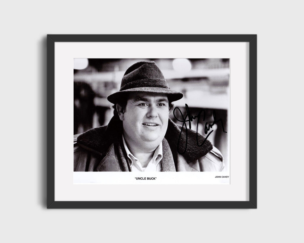 Movie Autograph Print - Uncle Buck - John Candy - Mile-Wide Smile Movies FSPrints Gallery Frame 16x20