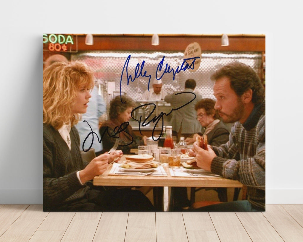 Movie Autograph Print Unframed - When Harry Met Sally - Meg Ryan and Billy Crystal - Classic Scene Movies Unframed FSPrints Poster 16x20
