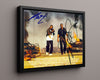 Movie Autograph Print - Will Smith and Martin Lawrence - Bad Boys II - Ride or Die Duo Movies FSPrints Floating Canvas 16x20