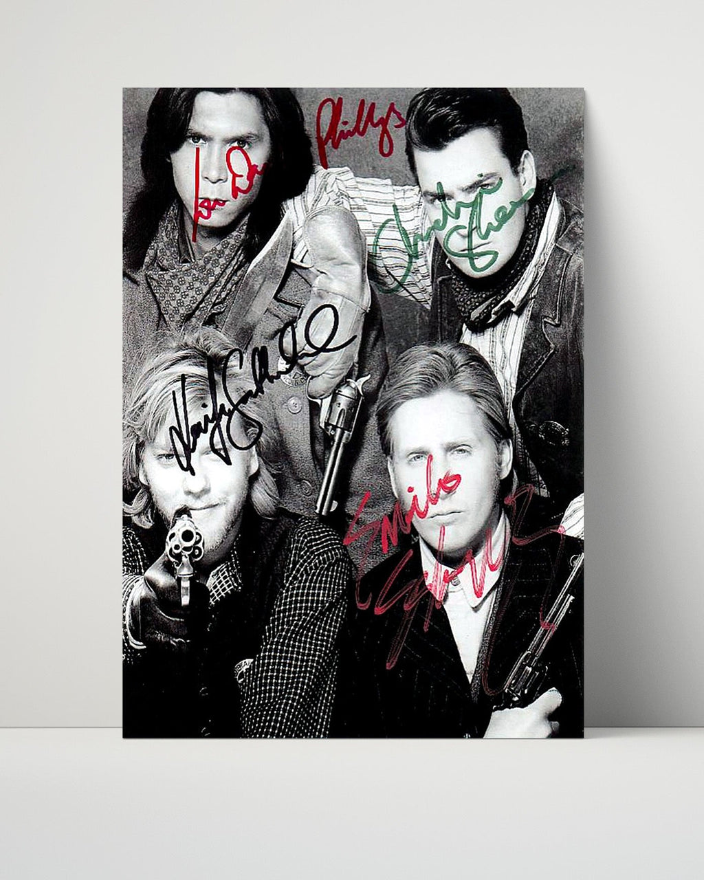 Movie Autograph Print Unframed - Young Guns Cast - Young Guns - Outlaw Squad in Style Movies Unframed FSPrints Poster 16x20