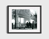 Movie Print -Manhattan - Woody Allen - Bench-side musings under the bridge Movies FSPrints Gallery Frame 16x20