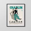 Movie Star Poster - Charlie Chaplin - Carmen - Comic Genius on Display Movies FSPrints Gallery Frame 16x20