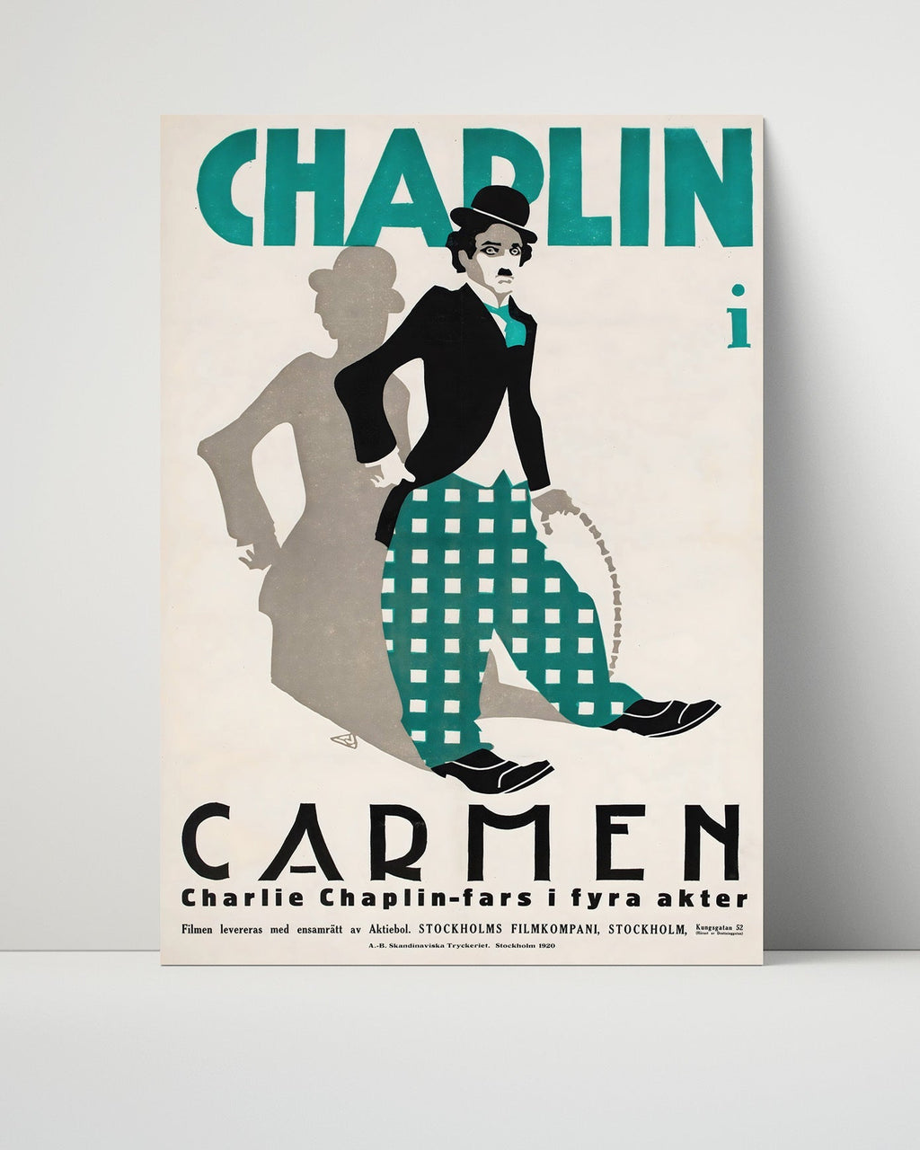 Movie Star Poster Unframed - Charlie Chaplin - Carmen - Comic Genius on Display Movies Unframed FSPrints Poster 16x20