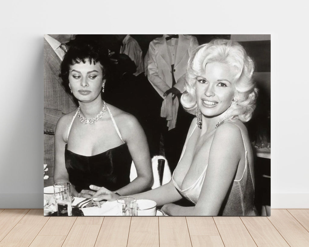 Movie Star Print Unframed - Sophia Loren and Jayne Mansfield - Side-eye legend Movies Unframed FSPrints Poster 16x20