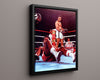 Muhammad Ali Autograph Print - Ali vs Foreman Knockdown - Rumble in the Jungle Boxing FSPrints Floating Canvas 16x20