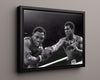 Muhammad Ali Autograph Print - Ali vs Frazier Closeup - Heavyweight Thunder Boxing FSPrints Floating Canvas 16x20