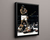 Muhammad Ali Autograph Print - Ali vs Frazier Knockout - Down Goes Frazier Boxing FSPrints Floating Canvas 16x20