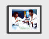 Muhammad Ali Autograph Print - Ali with Elvis - The King Meets The Greatest Boxing FSPrints Gallery Frame 16x20