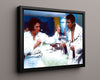 Muhammad Ali Autograph Print - Ali with Elvis - The King Meets The Greatest Boxing FSPrints Floating Canvas 16x20