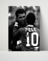 Muhammad Ali Autograph Print - Ali with Pele - The Greatest Meets The King Boxing FSPrints Poster 16x20