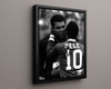 Muhammad Ali Autograph Print - Ali with Pele - The Greatest Meets The King Boxing FSPrints Floating Canvas 16x20