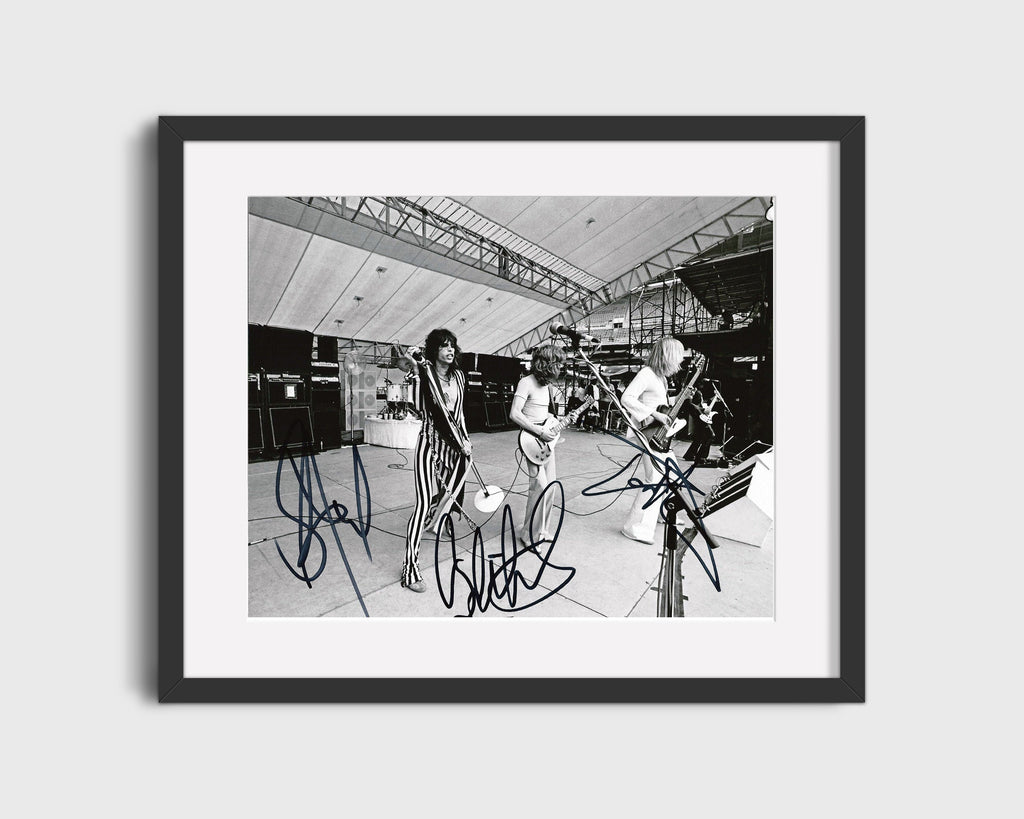 Music Autograph Photo - Aerosmith - Striped Stage Energy Music Vintage Framed Prints Gallery Frame 16x20