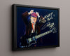 Music Autograph Photo - Angus Young - Highway to Hell Pose Music Vintage Framed Prints Floating Canvas 16x20