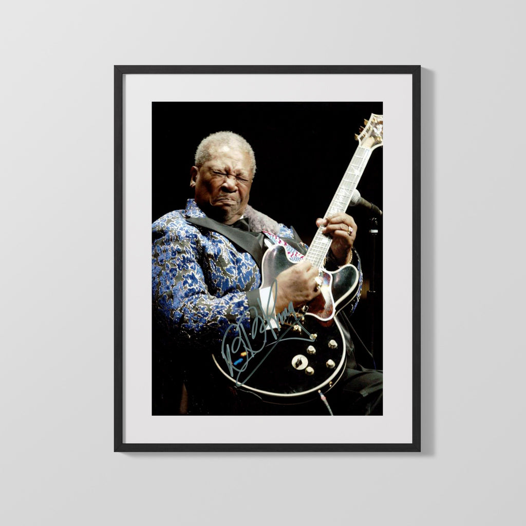 Music Autograph Photo - BB King - Lucilles Cry Music Vintage Framed Prints Gallery Frame 16x20