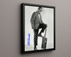 Music Autograph Photo - Bob Dylan - Acoustic Soul Music Vintage Framed Prints Floating Canvas 16x20