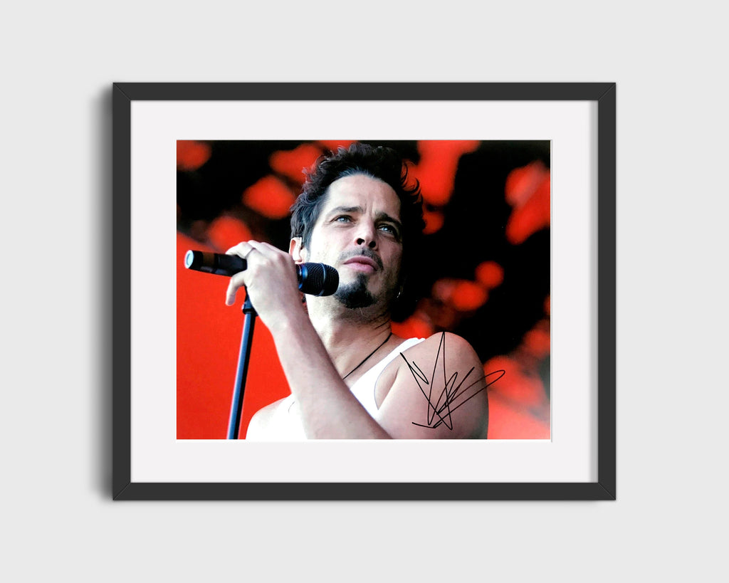 Music Autograph Photo - Chris Cornell - Grunge Legacy Music Vintage Framed Prints Gallery Frame 16x20