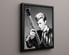 Music Autograph Photo - David Bowie - Serious Moonlight Gaze Music Vintage Framed Prints Floating Canvas 16x20