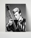 Music Autograph Photo - David Bowie - Serious Moonlight Gaze Music Vintage Framed Prints Poster 16x20