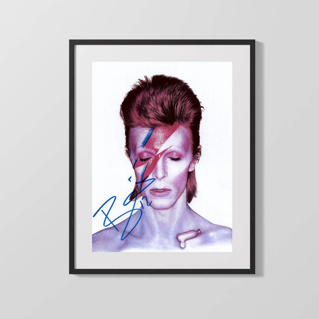 Music Autograph Photo - David Bowie - Ziggy Stardust Forever Music Vintage Framed Prints Gallery Frame 16x20