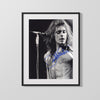 Music Autograph Photo - David Lee Roth - Mic and Mane Music Vintage Framed Prints Gallery Frame 16x20