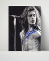Music Autograph Photo - David Lee Roth - Mic and Mane Music Vintage Framed Prints Poster 16x20