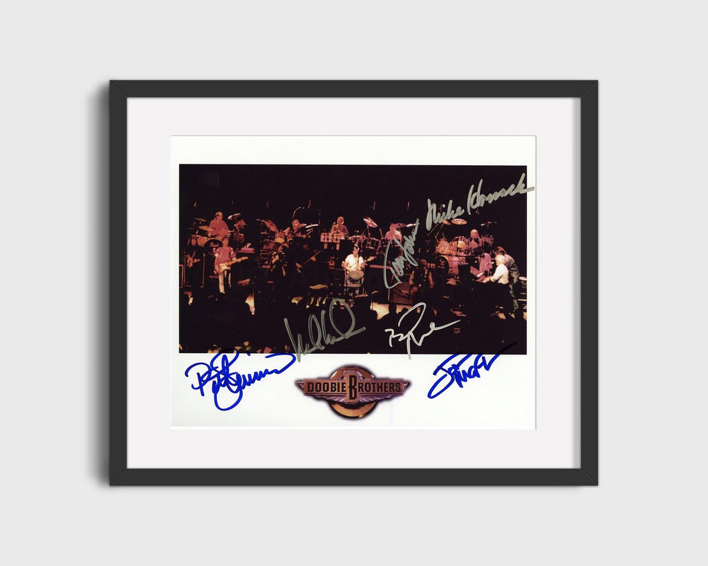 Music Autograph Photo - Doobie Brothers - Classic Rock Harmony Music Vintage Framed Prints Gallery Frame 16x20