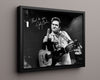 Music Autograph Photo - Johnny Cash - Outlaw Stare Music Vintage Framed Prints Floating Canvas 16x20