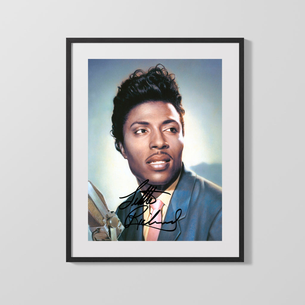 Music Autograph Photo - Little Richard - Tutti Frutti Smile Music Vintage Framed Prints Gallery Frame 16x20