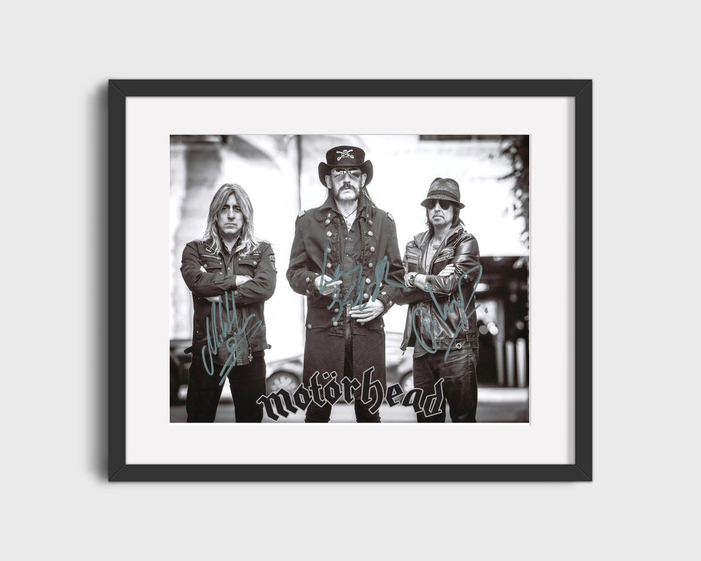 Music Autograph Photo - Motorhead - Ace of Spades Attitude Music Vintage Framed Prints Gallery Frame 16x20