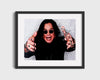 Music Autograph Photo - Ozzy Osbourne - Prince of Darkness Grin Music Vintage Framed Prints Gallery Frame 16x20
