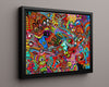 Music Autograph Photo - Psychedelic Art - Eye Popping Chaos Music Vintage Framed Prints Floating Canvas 16x20