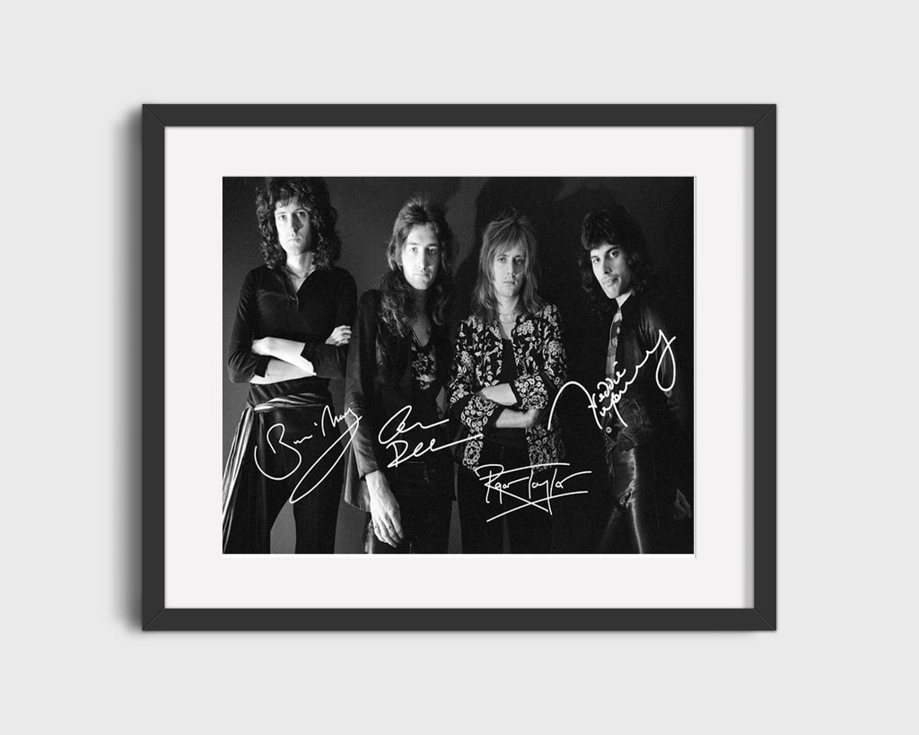 Music Autograph Photo - Queen - Bohemian Icons Music Vintage Framed Prints Gallery Frame 16x20