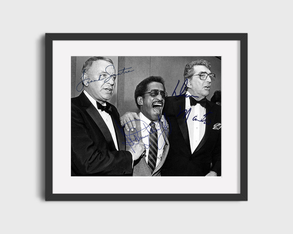 Music Autograph Photo - Rat Pack - Kings of Cool Music Vintage Framed Prints Gallery Frame 16x20