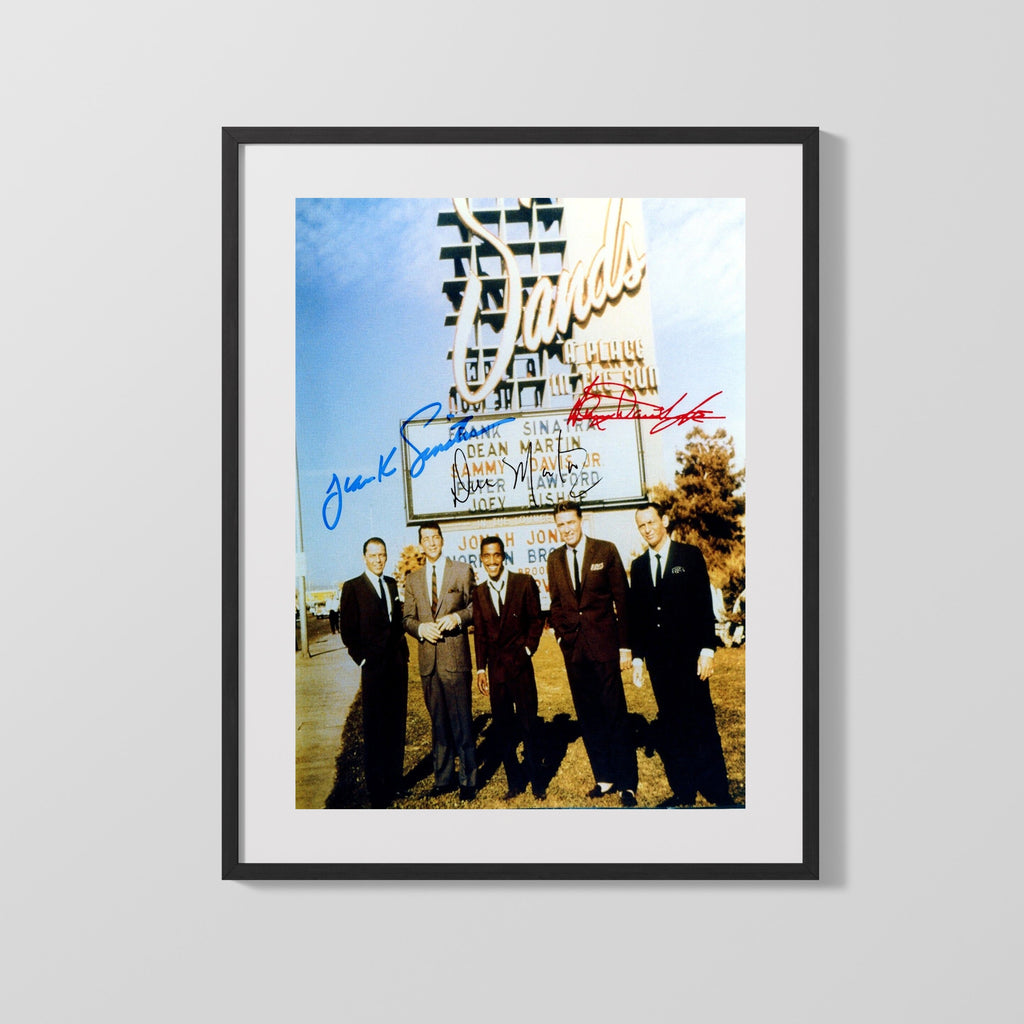 Music Autograph Photo - Rat Pack - Sands in Color Music Vintage Framed Prints Gallery Frame 16x20