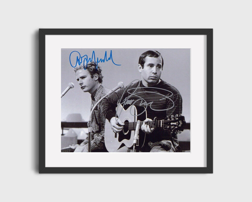 Music Autograph Photo - Simon and Garfunkel - Harmonious Duo Signed Music Vintage Framed Prints Gallery Frame 16x20