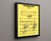 Music Autograph Photo - Warrant - Cherry Pie Signed Sheet Music Vintage Framed Prints Floating Canvas 16x20
