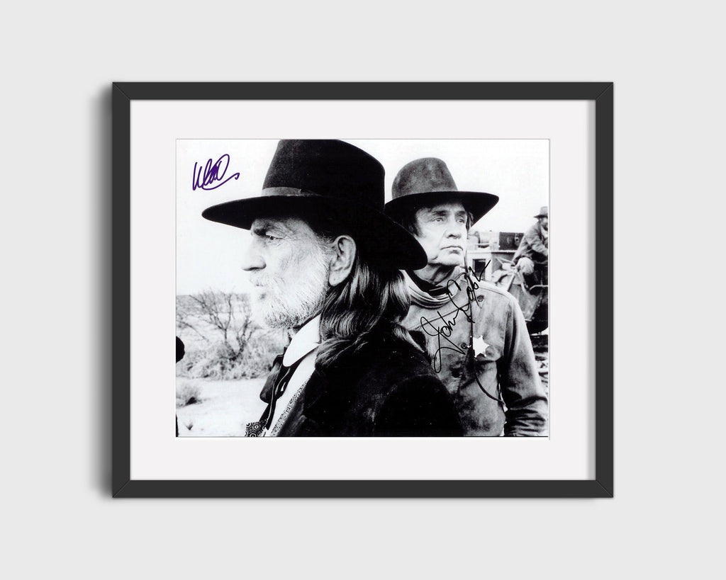 Music Autograph Photo - Willie Nelson - Red Headed Stranger at Rest Music Vintage Framed Prints Gallery Frame 16x20