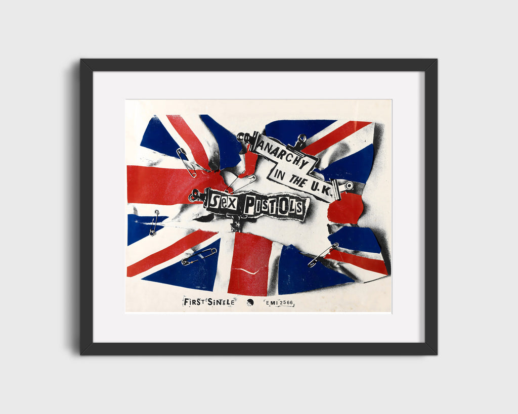 Music Poster - Sex Pistols - Anarchy in the U.K. Music Vintage Framed Prints Gallery Frame 16x20