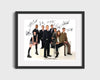 NCIS - Cast Portrait - Autograph Print Television Vintage Framed Prints Gallery Frame 16x20