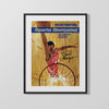 NC State Autograph SI Print - David Thompson Sky Jam - Air Pack College FSPrints Gallery Frame 16x20