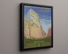 National Parks Poster - Zion - Cliffs of Majesty National Parks Vintage Framed Prints Floating Canvas 16x20