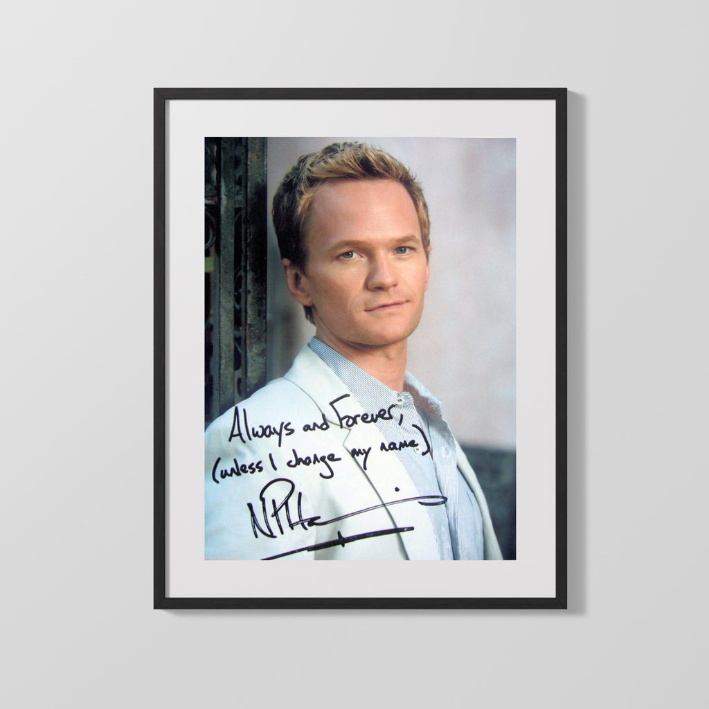 Neil Patrick Harris - How I Met Your Mother - Autograph Print Television Vintage Framed Prints Gallery Frame 16x20