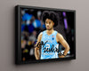 North Carolina Autograph Print - Coby White - Tar Heel Spark College FSPrints Floating Canvas 16x20