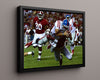 Ole Miss Autograph Print - Chad Kelly Dive - Rebel Leap College FSPrints Floating Canvas 16x20