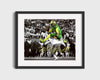 Oregon Autograph Print - Marcus Mariota - Flying Duck Leap College FSPrints Gallery Frame 16x20