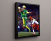 Oregon Autograph Print - Marcus Mariota - Flying Duck Leap College FSPrints Floating Canvas 16x20